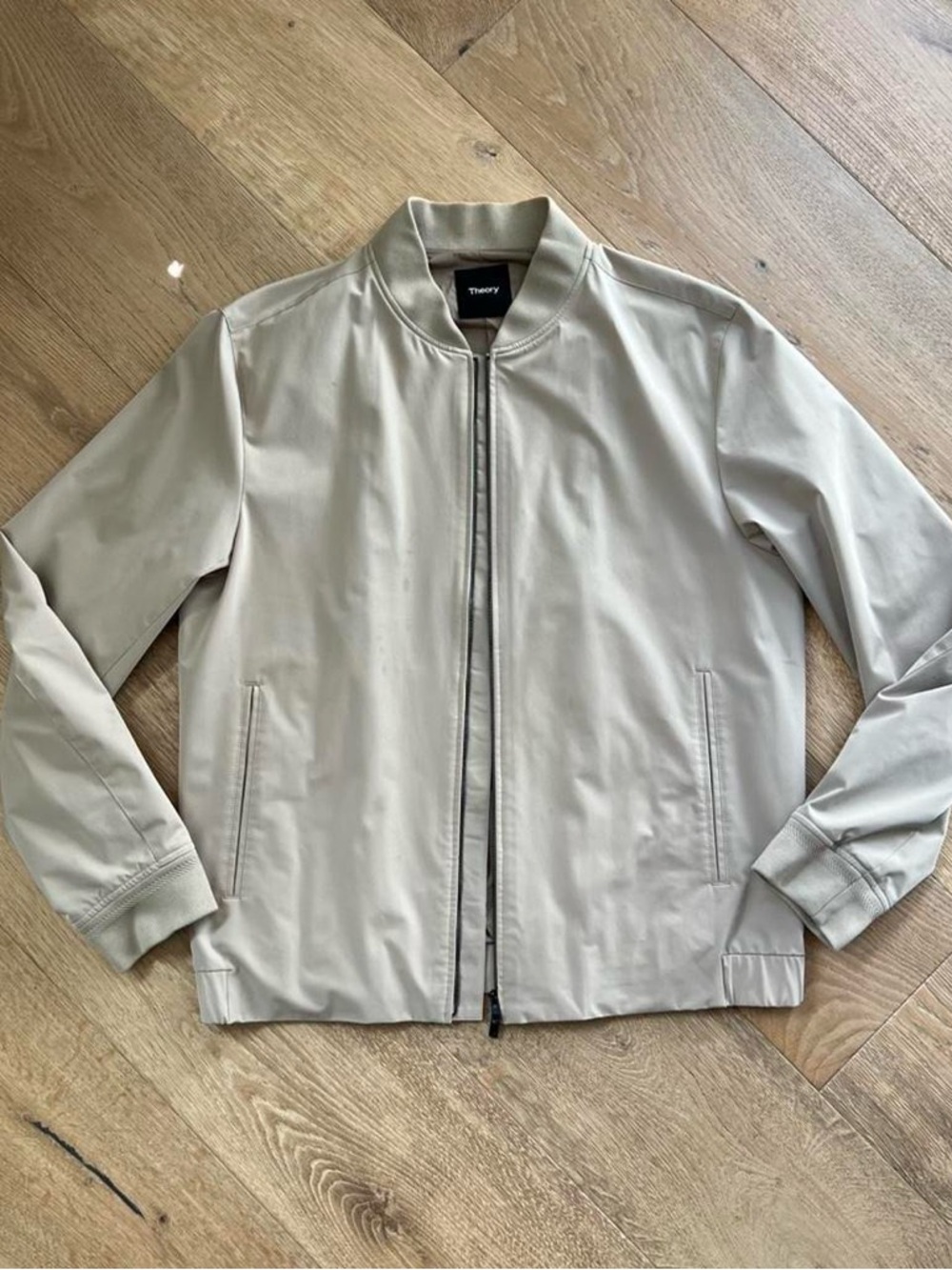 Theory Men's Bomber Jacket | Light Brown | Size Large